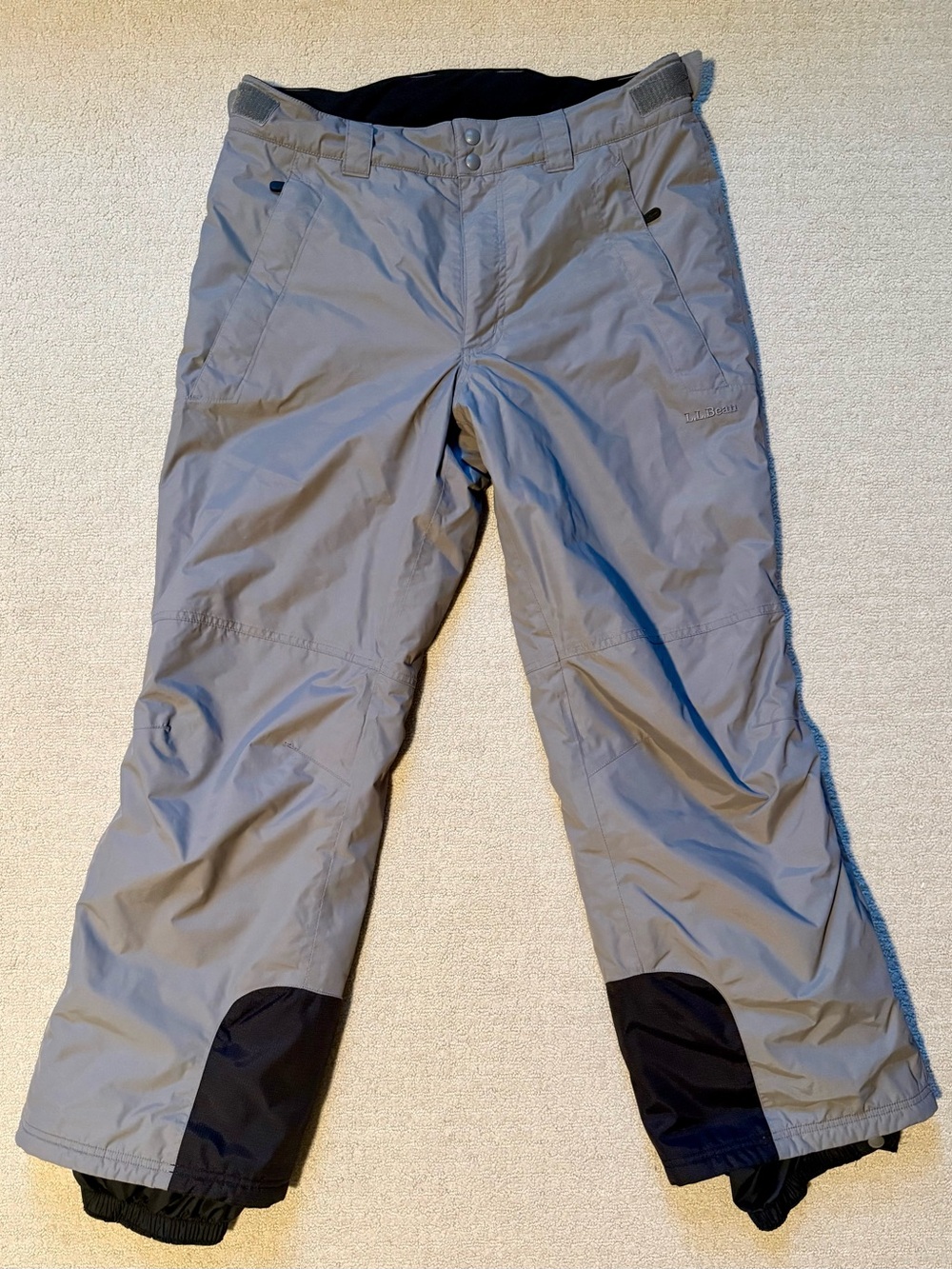 L.L. Bean Gray and Black Outdoor Snow Pants